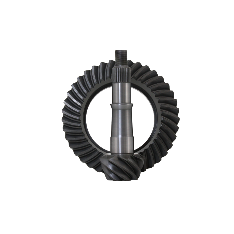 Revolution Gear & Axle face hobbed ring and pinion gear set with 3.73 ratio for GM 10-bolt 8.5 and 8.6 inch differentials.