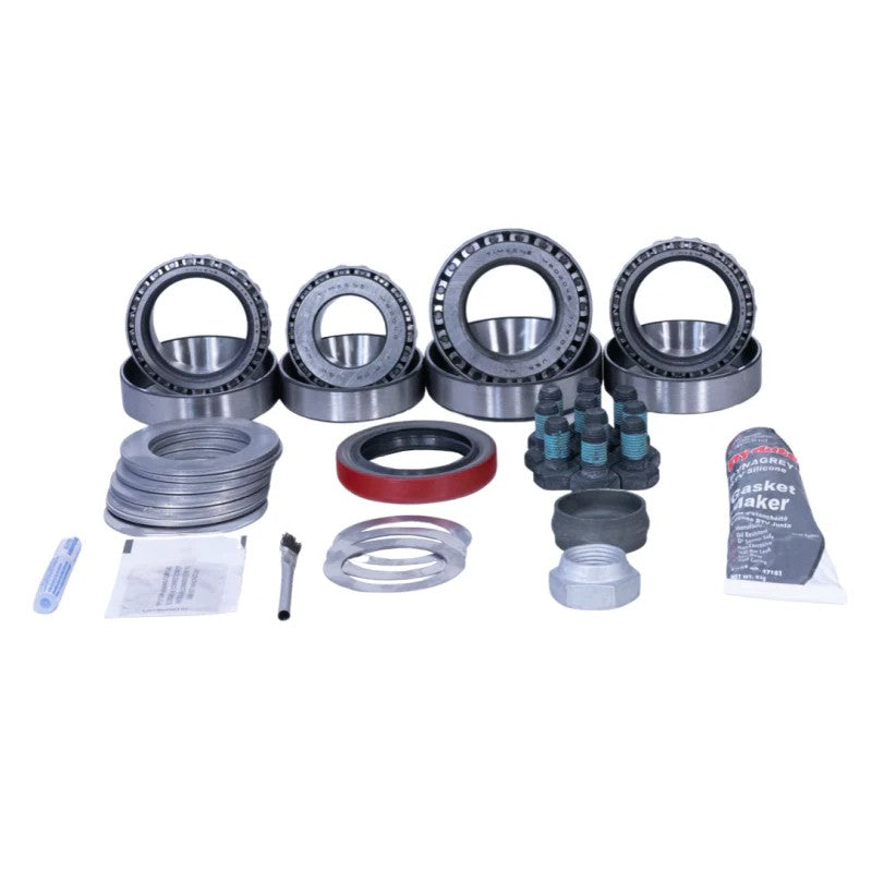 Revolution Gear & Axle GM 8.5-inch 10-bolt rear master install kit featuring bearings, seals, shims, and hardware.