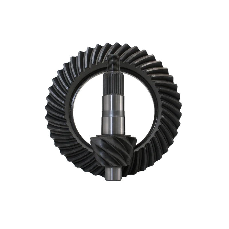 Revolution Gear and Axle 5.38 ratio thick ring and pinion gear set for GM 10.5-inch 14-bolt rear axles.