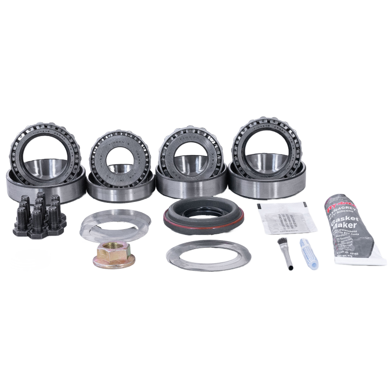 Revolution Gear 35-2033 master install kit for pre-2003 Dana 44 rear axles featuring bearings, seals, and shim hardware.