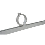 Set of two Rhino-Rack BC2 conduit clamps designed for 100mm carriers and Heavy Duty crossbars.