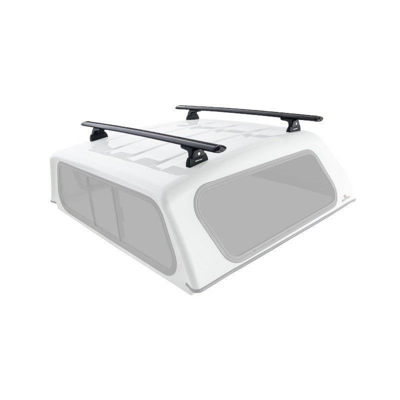 Four Rhino-Rack QMCM01 internal backing mounts with protective foam padding for canopy roof rack installation.