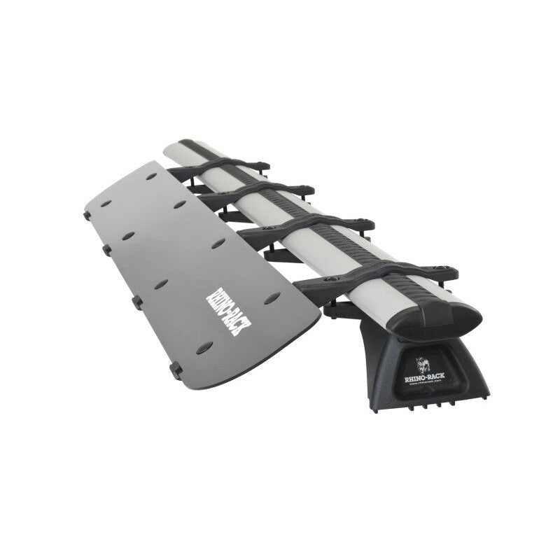 Rhino-Rack RF4 50-inch aerodynamic black wind fairing for roof rack crossbars.