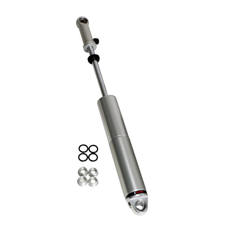 Ridetech HQ Series adjustable rear monotube shock absorber for 2015-2025 Ford F-150 with 5-inch lowering kit.