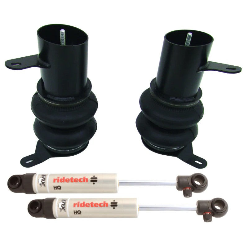 Ridetech Rear CoolRide Kit with air springs, mounting brackets, and HQ Series shocks for 1958-1964 Chevrolet.