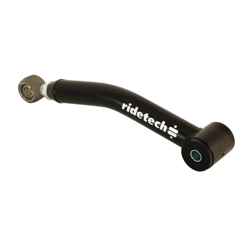 Ridetech satin black tubular rear upper StrongArm control arm with adjustable R-Joint for 1959-1964 Chevrolet.