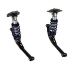 Ridetech HQ Series rear coilover upgrade kit featuring adjustable shocks, springs, and black tubular lower StrongArms.