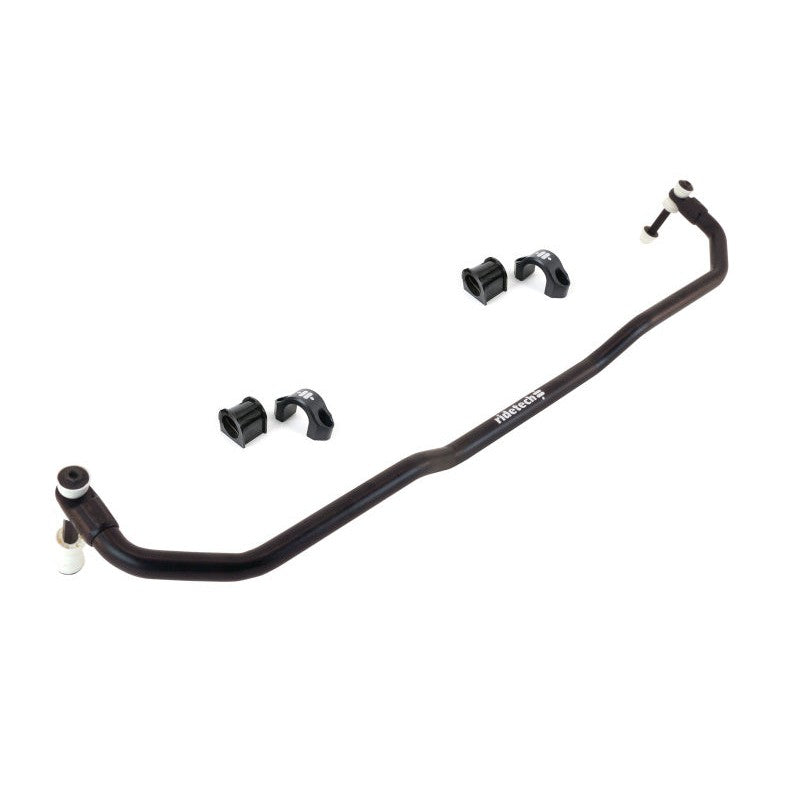 Ridetech MuscleBar front sway bar kit including polyurethane bushings, mounting brackets, and end links.
