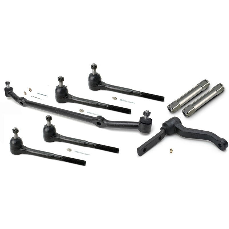 Ridetech 11329570 steering linkage kit with center link, tie rods, and billet aluminum adjusters for GM G-Body.