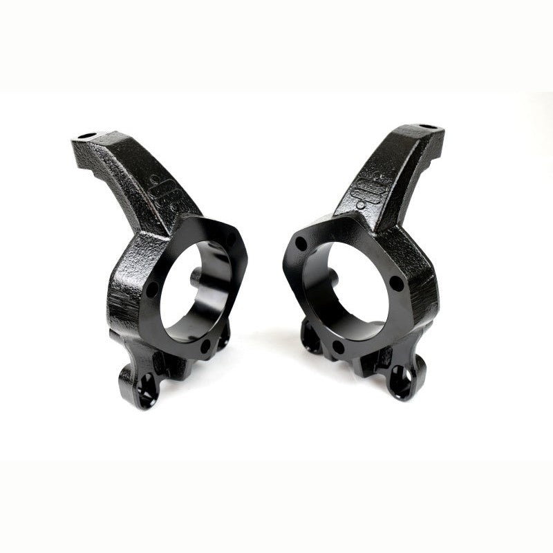 Ridetech black E-coat AFX tall 2-inch drop spindle for GM muscle car Corvette hub and brake conversion