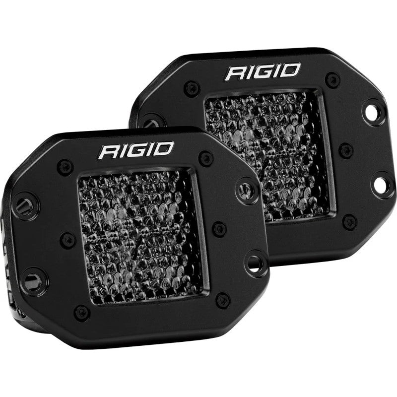Rigid D-Series PRO Midnight Edition Spot/Diffused LED Pods (Pair)