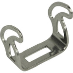 Black powder coated stainless steel L-bracket mounting kit with hardware for Rigid D-Series and Radiance LED pods.