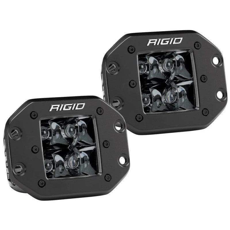 Rigid Industries D2 Midnight Edition Flush Mount Spot Light