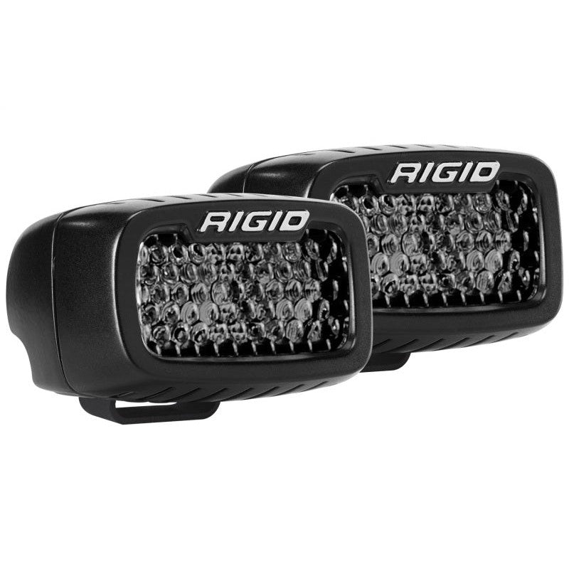 Rigid Industries SR-M PRO Midnight Edition Spot-Diffused LED Pods (Pair)