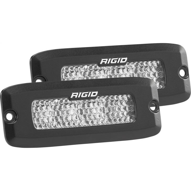 Rigid Industries SR-Q PRO 60° Diffused Flush Mount LED Light (Pair, White)