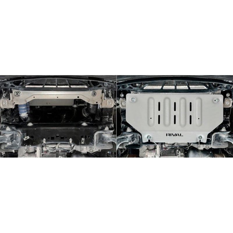 RIVAL aluminum radiator skid plate for 2015-2026 Ford F-150 and Expedition.