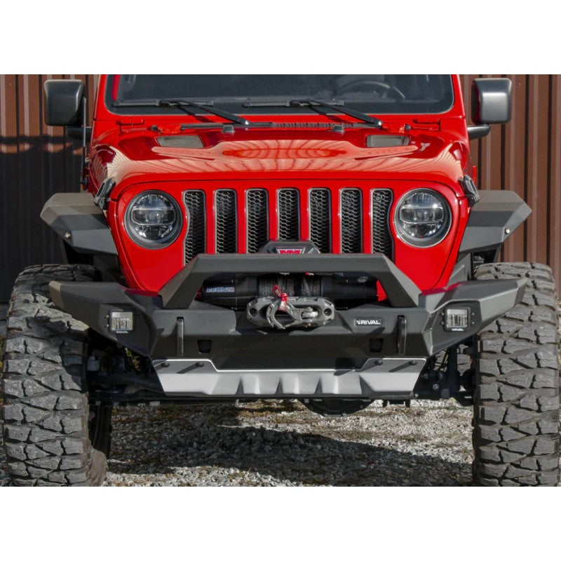 Rival 2018-2026 Jeep Wrangler JL 2020-2026 Jeep Gladiator Front Full-Width Aluminum Bumper