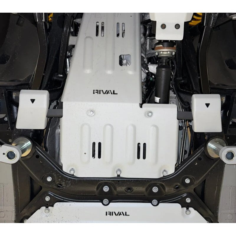 Rival 1/4-inch aluminum front and rear lower control arm skid plates for 2024-2026 INEOS Grenadier