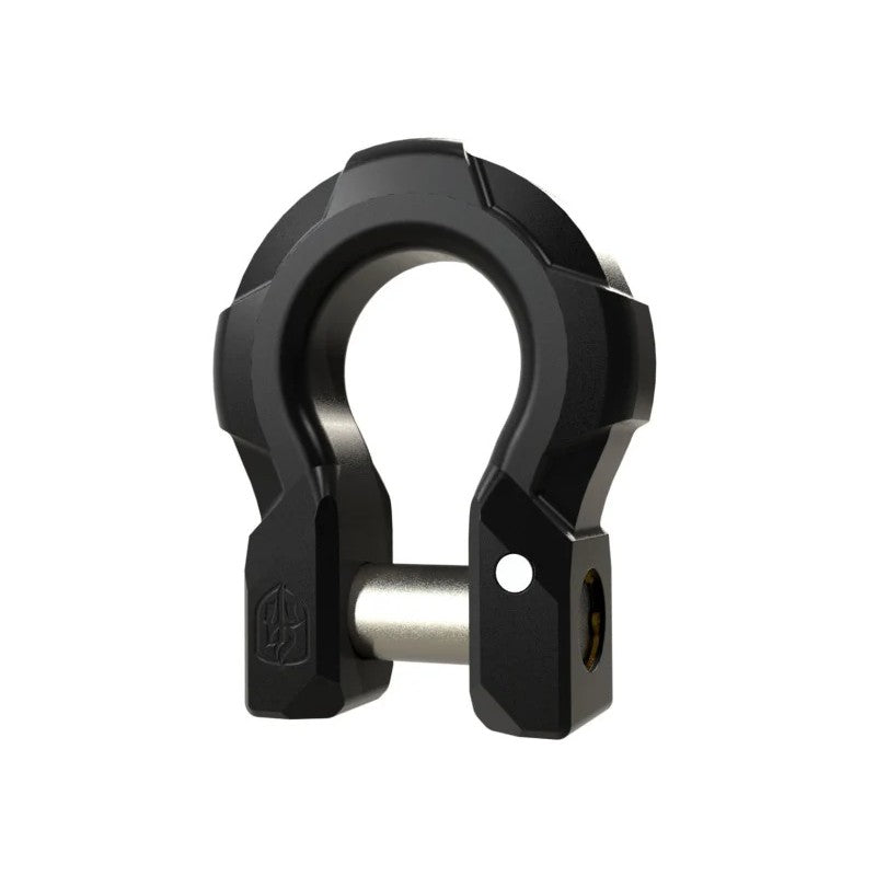 Road Armor iDentity aluminum recovery shackles with a textured black powder coat finish.