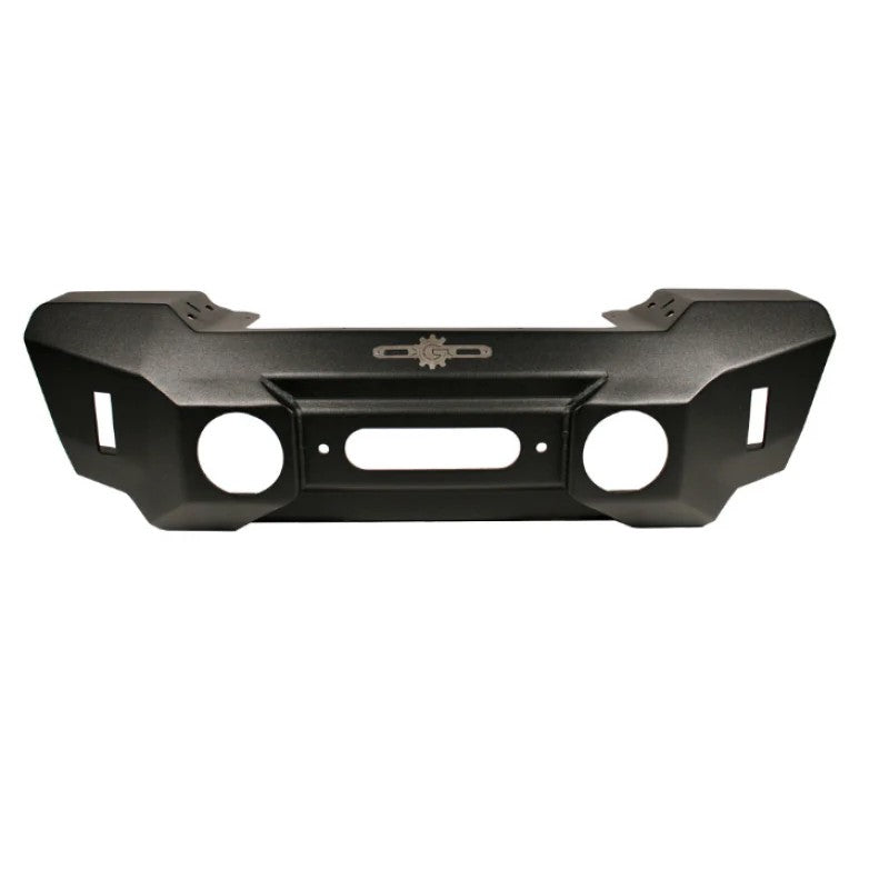 Rock Slide Appalachian steel stubby front bumper with integrated winch plate for 2007-2018 Jeep Wrangler JK.