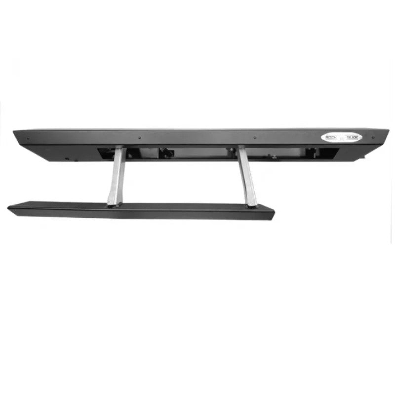 Rock Slide Engineering Gen 3 Step Sliders in black for 2018-2022 Jeep Wrangler JL 2-Door.