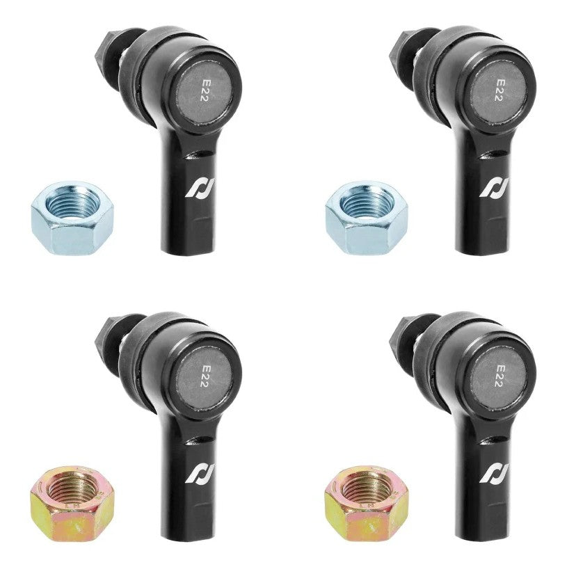 RockJock sealed style sway bar end link hardware kit with four rod ends, jam nuts, and mounting hardware.