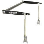 RockJock Antirock universal sway bar kit featuring a 32-inch torsion bar, 18-inch steel arms, and weld-on hardware.
