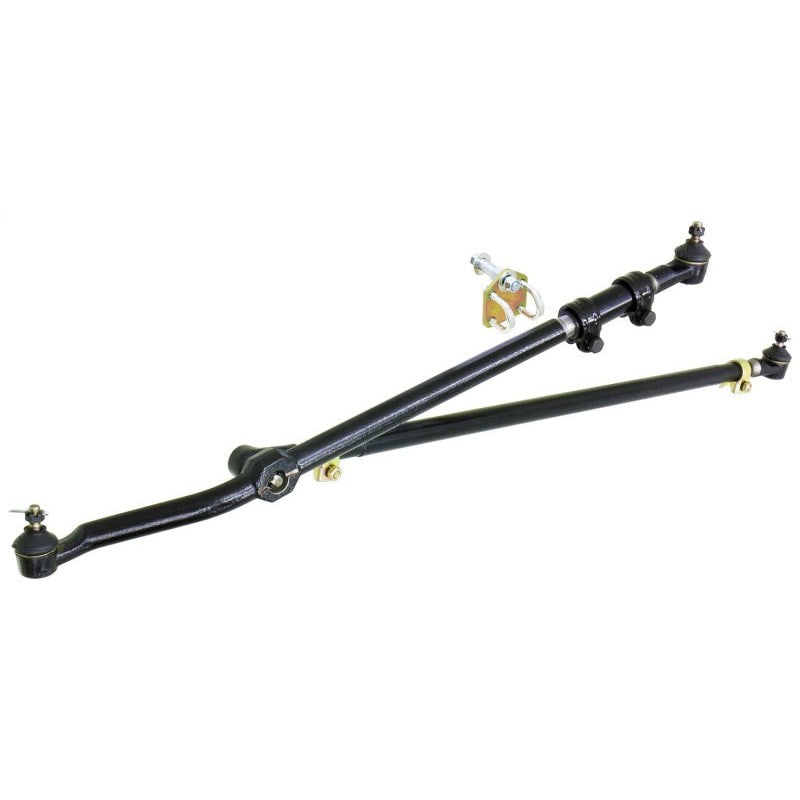 RockJock Currectlync heavy duty steering system featuring 1.25 inch forged alloy drag link and solid steel tie rod.
