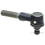 RockJock forged alloy steel Currectlync tie rod end with LH threads, rubber boot, and side-mounted grease zerk fitting.