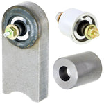 RockJock Johnny Joint front housing conversion kit with steel upright, joint insert, and greasable 7/16 inch bolts.