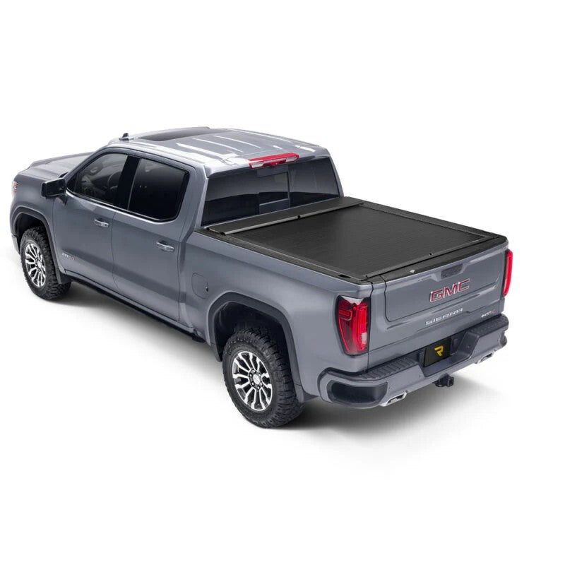 Roll-N-Lock A-Series XT retractable aluminum tonneau cover with integrated MaxTrak T-slot accessory rails.