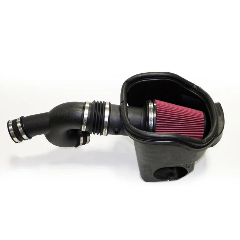Roush 421981 cold air intake system featuring a large black air box and high-flow dry filter for Ford F-150 EcoBoost.