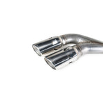 Roush 4-inch 304 stainless steel exhaust system with 5-inch polished tips for 2017-2023 Ford Super Duty 6.7L.