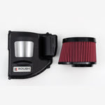 Roush Performance cold-air intake for 2021-2023 Ford Bronco with clear airbox lid and red high-flow air filter.