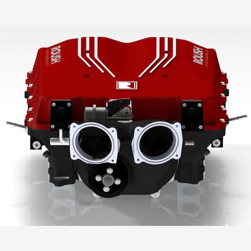 Roush Phase 2 Supercharger Kit components for 2024 Ford Mustang GT and Dark Horse 5.0L engine.