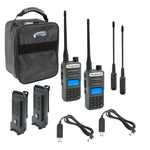 Rugged Radios ADVENTURE PACK - GMR2 PLUS - GMRS / FRS Two Way Handheld Radios with Accessories