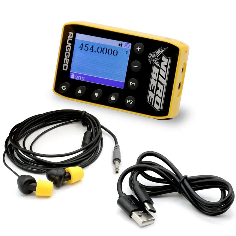 Rugged Radios Nitro Bee Xtreme UHF race receiver with digital display and control interface