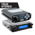 Rugged Radios STX Stereo intercom and M1 VHF business band mobile radio communication kit with cabling