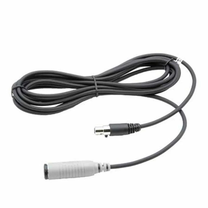 16-foot Rugged Radios STX STEREO straight intercom connection cable with black shielding and multi-pin connectors