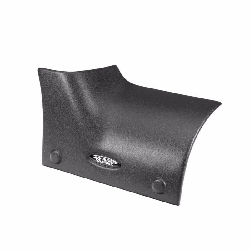 Pair of textured black thermoplastic cowl guards for Jeep Wrangler JL and Gladiator JT.