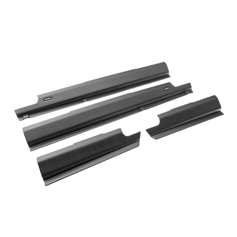 Rugged Ridge textured matte black thermoplastic body armor rocker guard for 2020-2025 Jeep Gladiator.