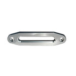 Machined aluminum hawse winch fairlead for synthetic rope by Rugged Ridge.