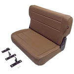 Rugged Ridge Spice vinyl fold and tumble rear seat for 1986-1995 Jeep CJ7 and Wrangler models.