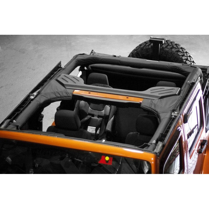 Three piece black vinyl roll bar cover kit for 2007-2018 Jeep Wrangler JK Unlimited