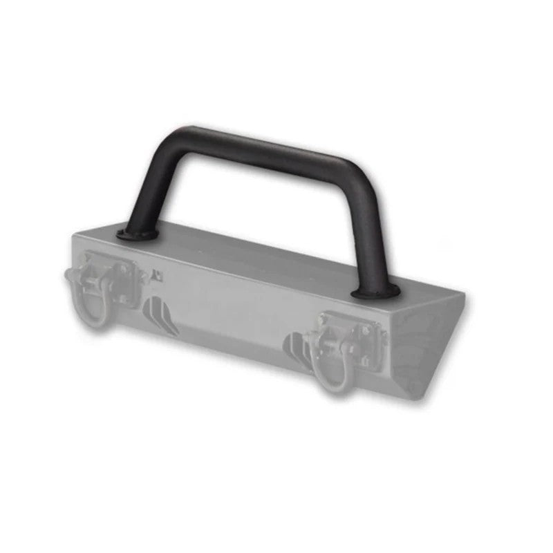 Rugged Ridge XHD textured black steel 2.3-inch overrider hoop for modular front bumpers