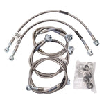 Russell Performance pre-assembled stainless steel braided brake line kit with zinc-plated fittings for 2001-2006 GM HD trucks