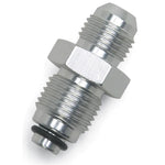 Russell Performance 648060 zinc-plated steel adapter fitting, -6 AN male to 16mm x 1.5 metric O-ring seal.