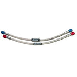 Russell Performance 658510 PowerFlex -6 AN 2-foot stainless steel braided nitrous and fuel line with crimped ends.
