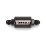 Anodized aluminum -6 AN male to -6 AN male one-way check valve fitting with 304 stainless steel internal piston.