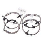 Russell Performance stainless steel braided brake line kit with zinc-plated fittings for 1988-1991 Honda Civic and CRX.